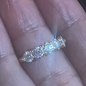 10k moissanite ring .